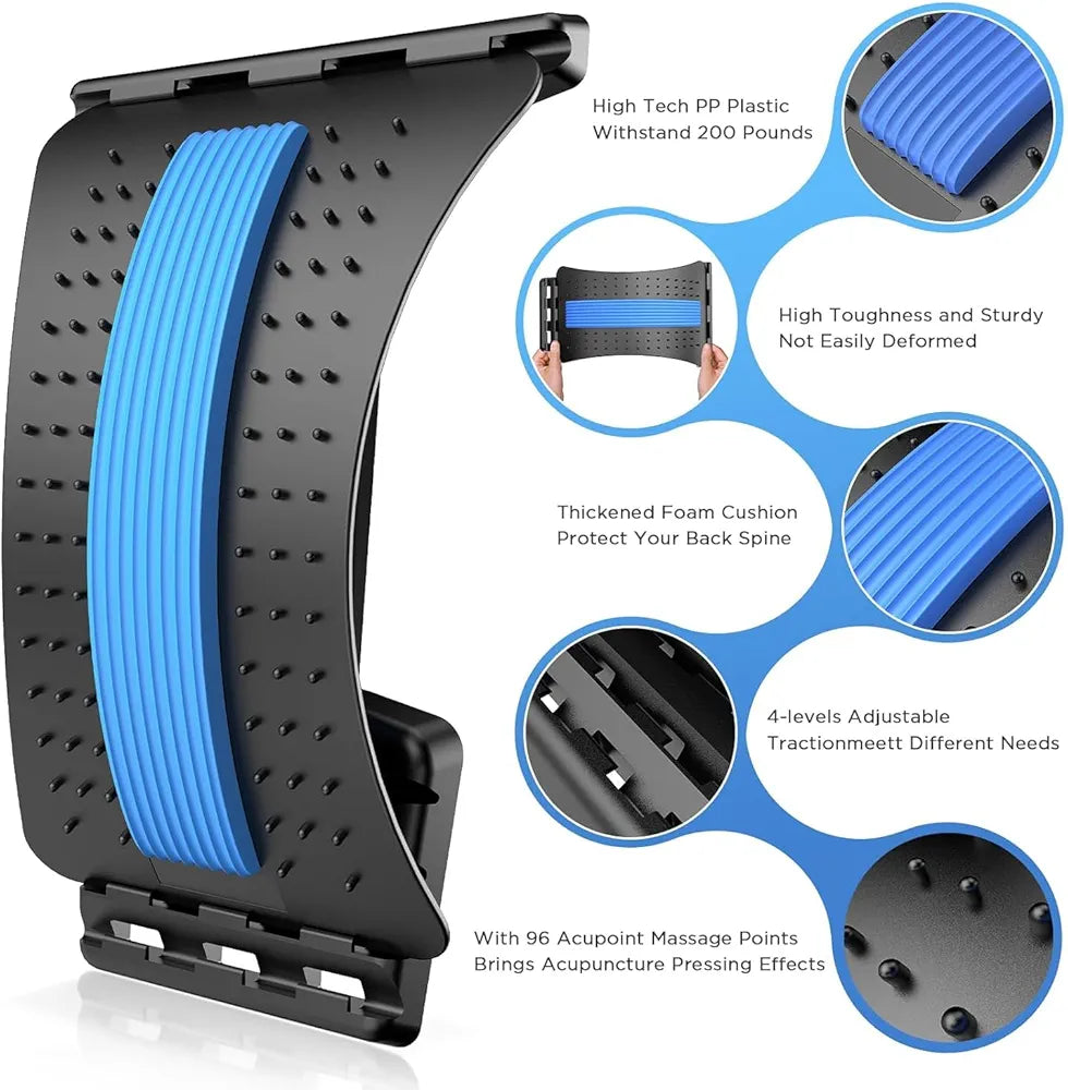 Multi-Level Back Stretcher for Back Pain Relief